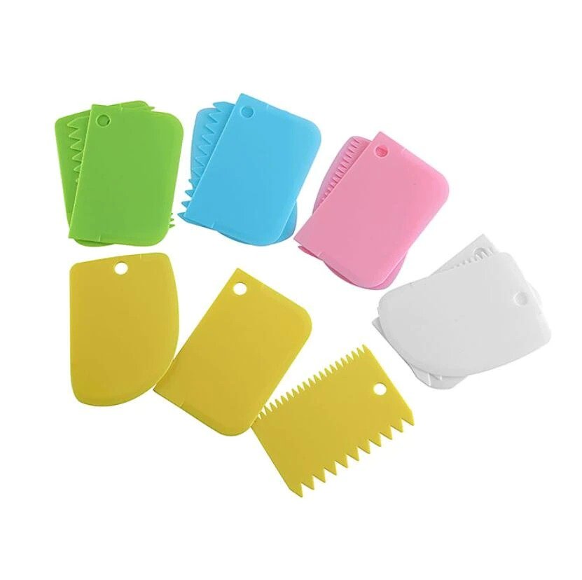 3Pcs/Set Diy Cake Cream Scraper Set Cake Decorating Tools...