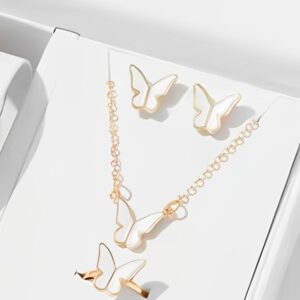 Butterfly Set, Pack Of 4 / Pendants Necklace Earrings Ring For...