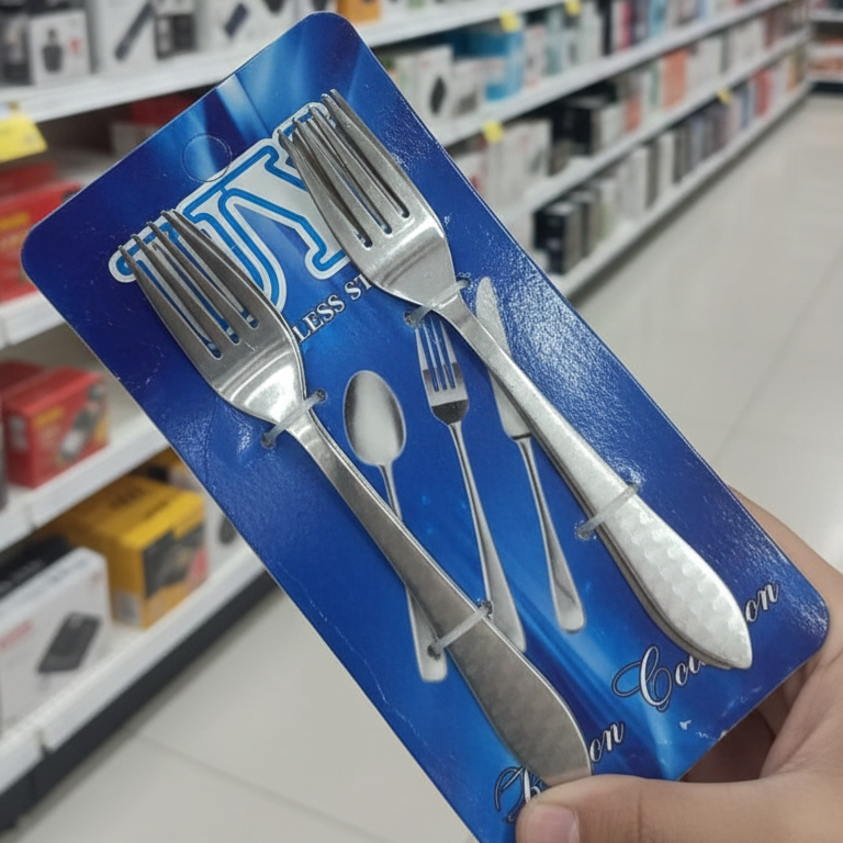 6 Pcs Stainless Steel Table Fork Set - Image 3