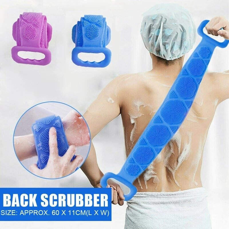 Pack of 2 Silicone Back Scrubber Bath Belts - Image 3