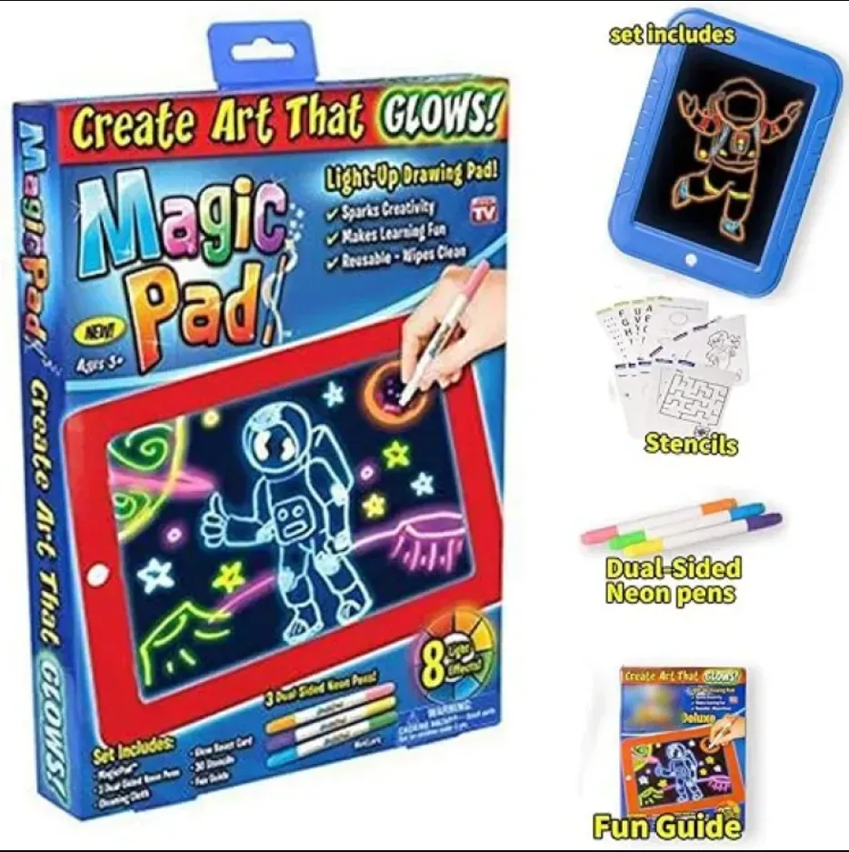 Magic Pad Create Art That Glows Light Up Led Board Draw For Sketch... - Image 3
