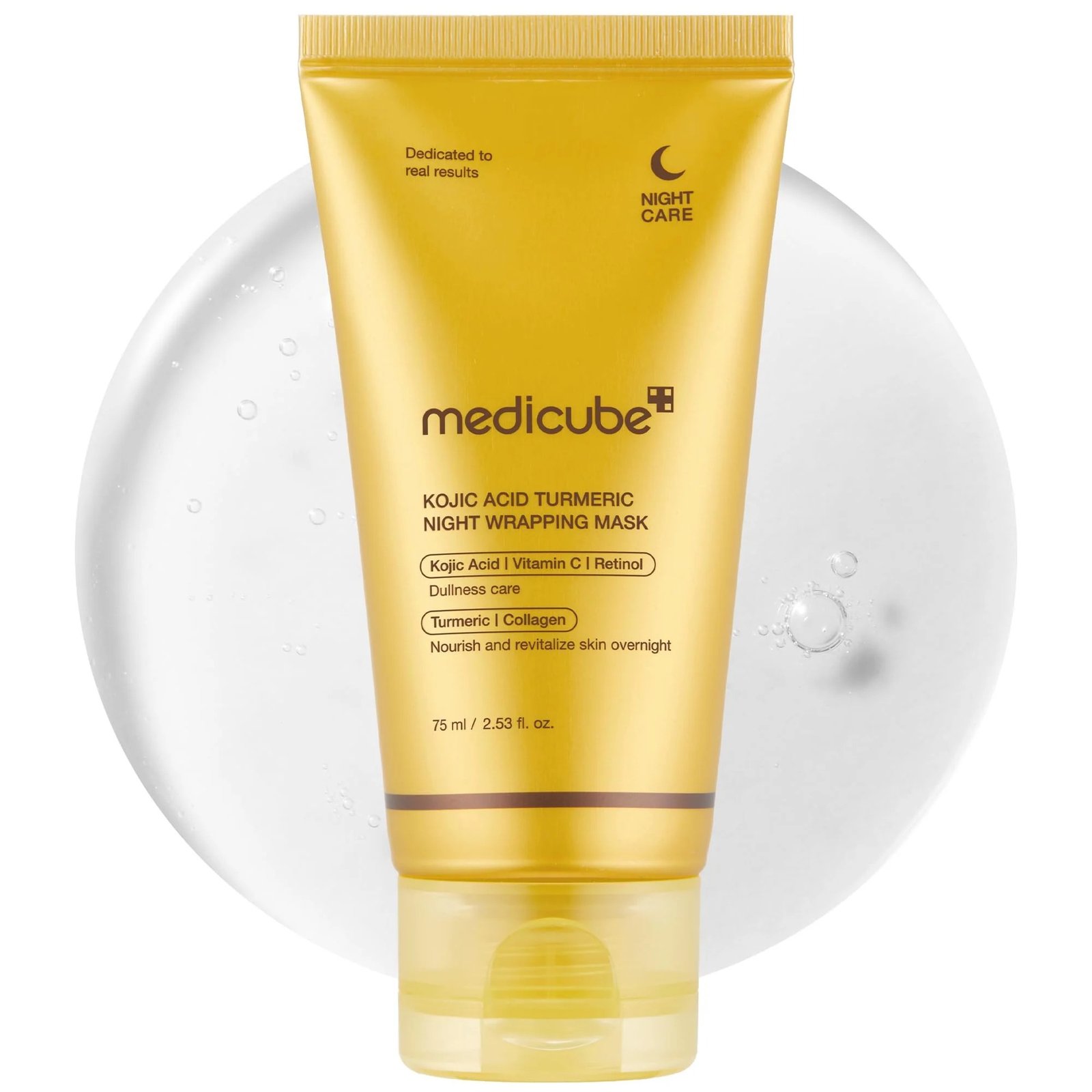 Medicube Turmeric Overnight Wrapping Peel Off Mask 75ml Korean Skincare - Image 5
