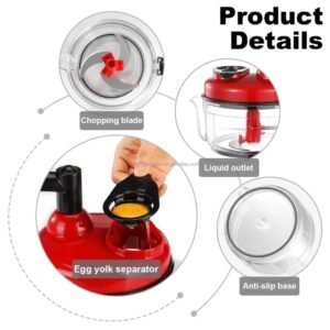Manual Hand Multifunction Speedy Vegetable Quick Chopper