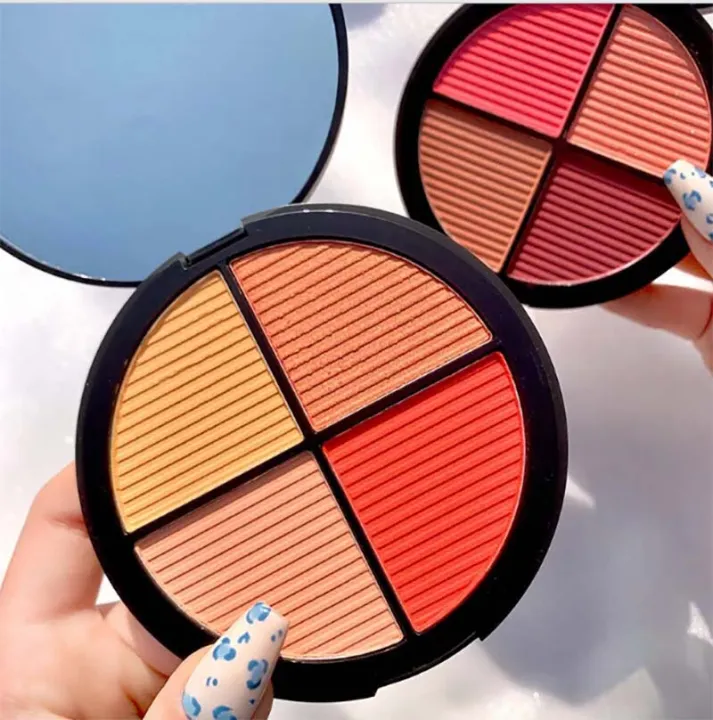 Kaxier New Four Color Blusher Dyeing Plates For Professional Pink... - Image 4
