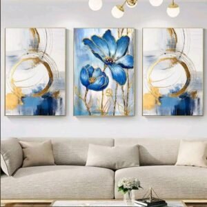 Set of 3 Sticky Wooden Canvas Frames for Wall Decore Aesthatic Art /