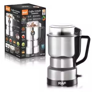 Raf Stainless Steel Electric Coffee Grinder