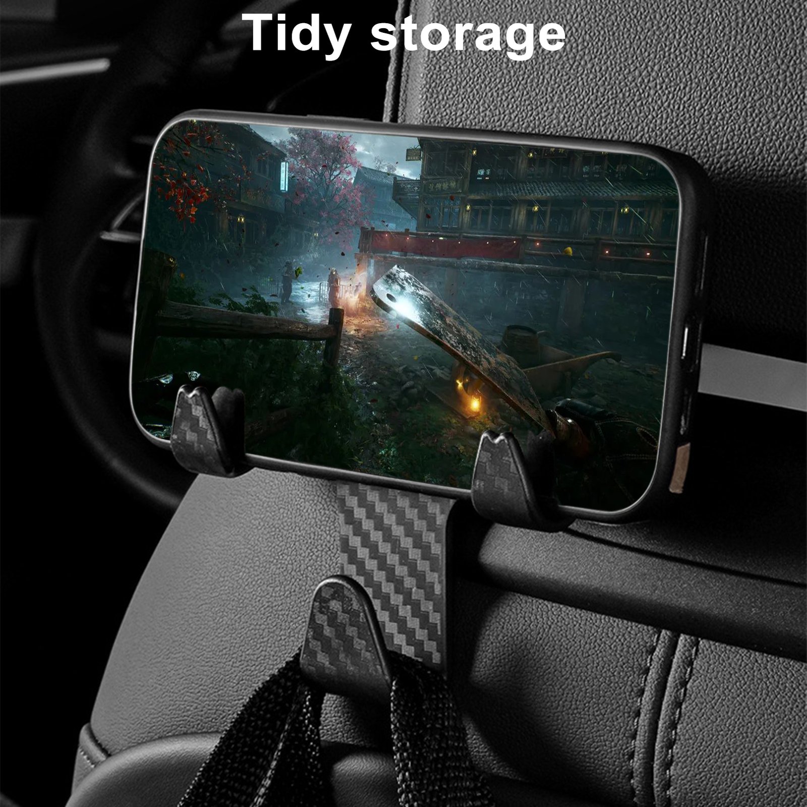Universal Car Seat Back Hook Headrest Hanger Bag Clothes Hanging... - Image 4