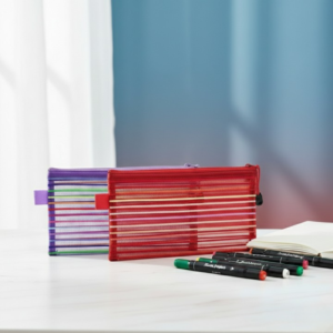 Transparent Geometry Box 1 Piece Geometry Box Pencil Pouch with Zipper