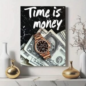 Luxury Wall Frame “Time Is Money”