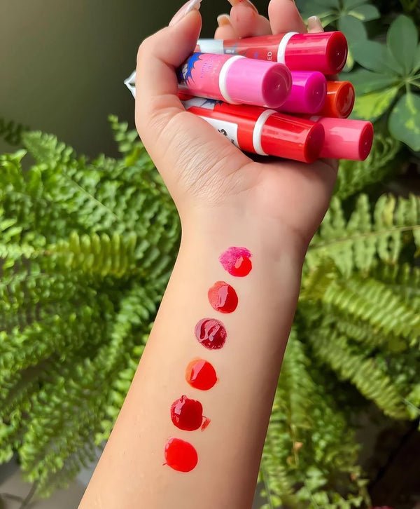 Pack Of 6 High Pigmented Lip Gloss Lipstick Tattoo Peel Off... - Image 2