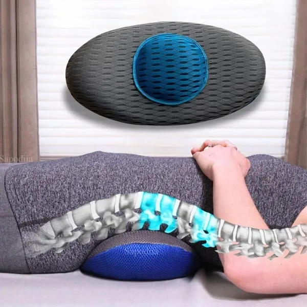 Comfy Curve Back Pain Relief Cushion Ergonomic Support For...