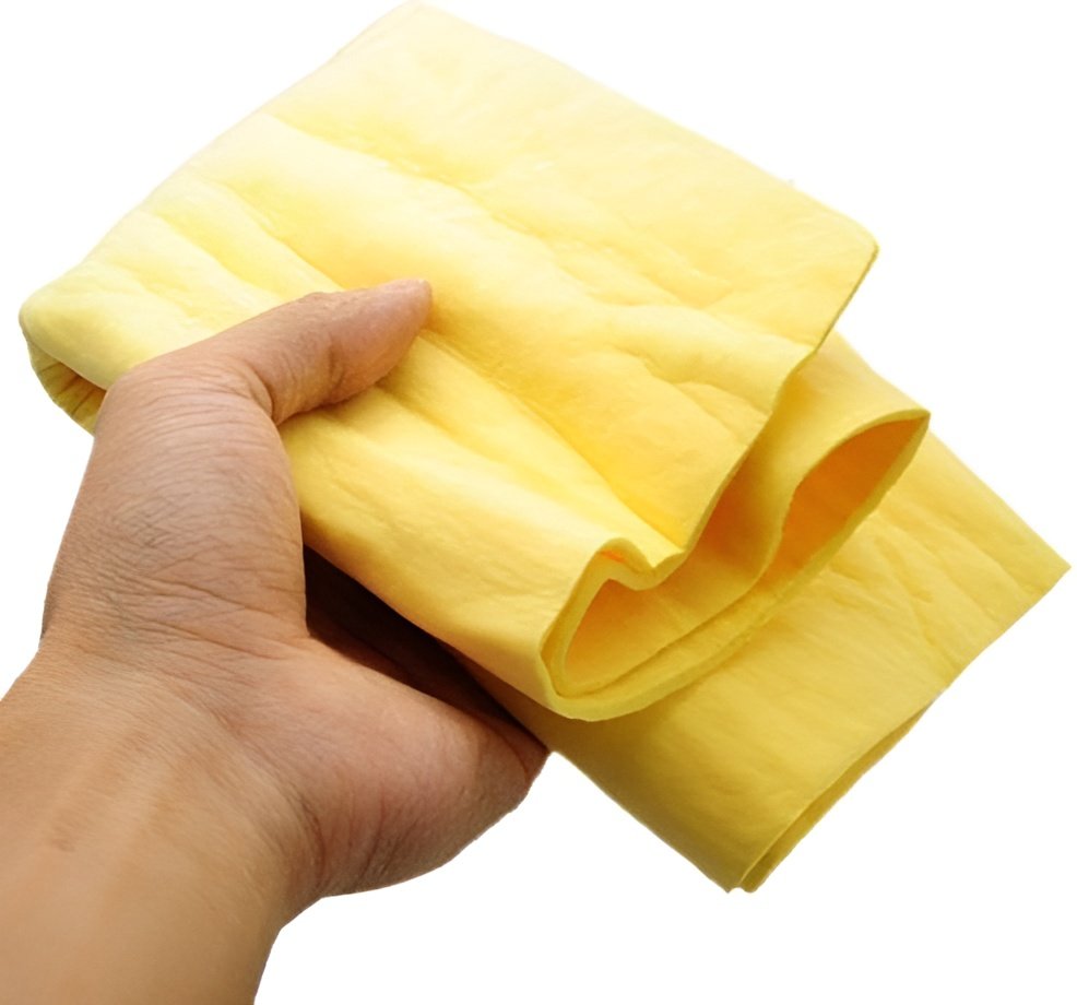 Clean Cham Absorbant Car, Home Cleaning Synthetic Chamois Leather... - Image 5