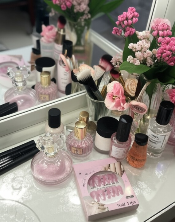 Luxury Pink Nail Tips Set - Image 5