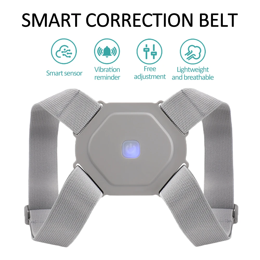 Adjustable Spine Back Support Posture Sensor Belt Chargeable - Image 3