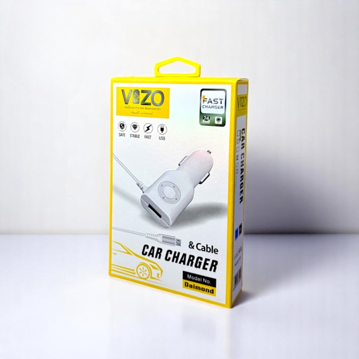 Diamond Car Charger With Built-In Micro Cable &Amp; Led Light - Image 3