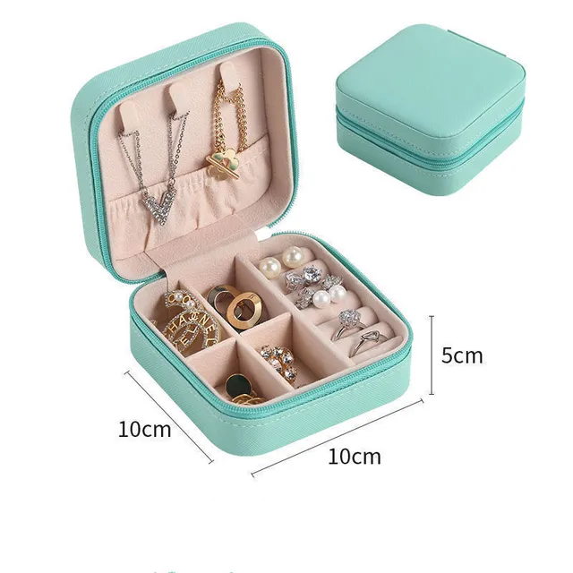 Jewelry Storage Box Leather Jewelry Stand Earrings Ring Box...