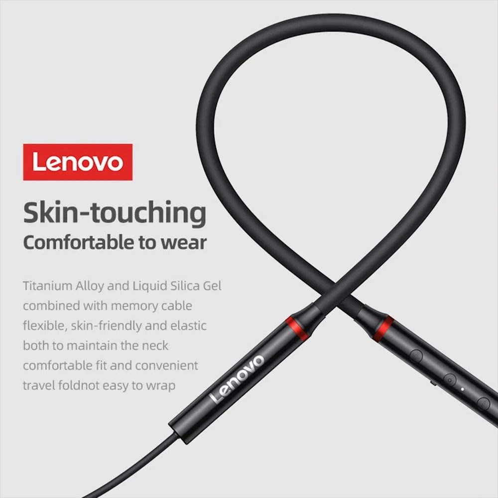 Lenovo He05X 2 Bluetooth 5.0 Earphones Hifi Magnetic Neckband... - Image 3