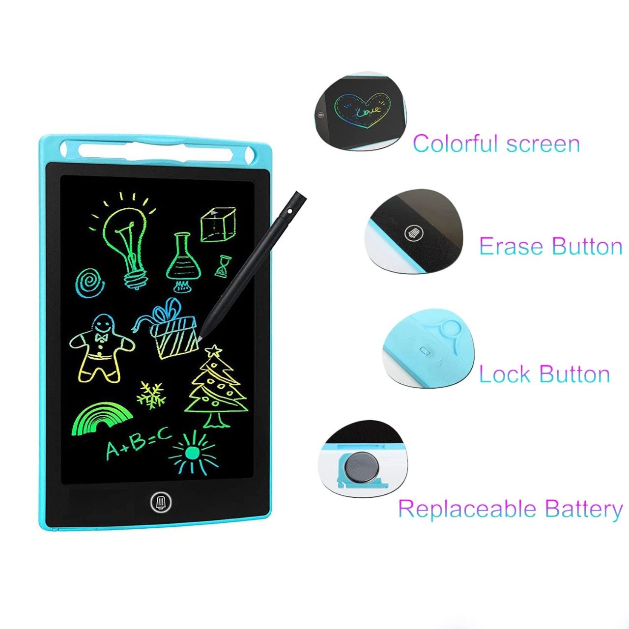 Pack Of 01 - Lcd Writing Tablet For Kids