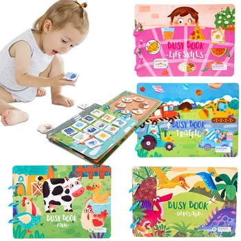 Busy Book, Quiet Book, Toddler Busy Book, For 2-4 Years Old...