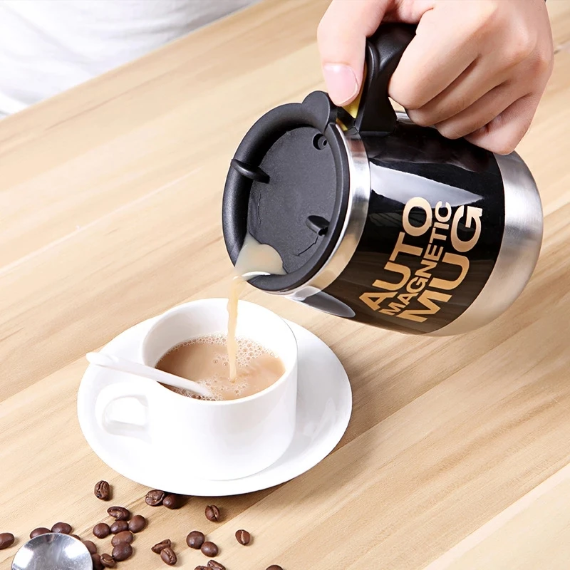 Auto Magnetic Mug 400Ml Coffee Milk Mix Cups 304 Stainless Steel (... - Image 3
