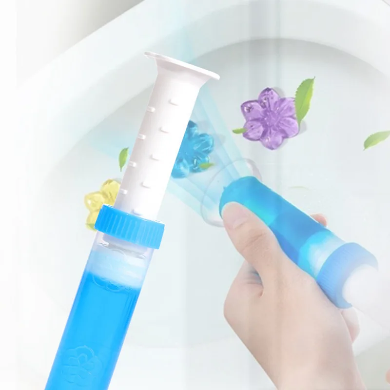 Toilet Cleaning Stamp Gel Toilet Injection Gel Flower Bathroom... - Image 3
