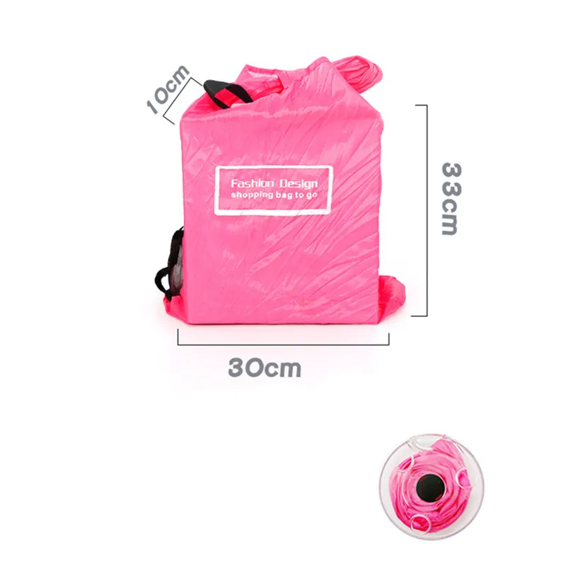 Eco-Friendly Roll Up Reusable Polyester Foldable Grocery Bag...