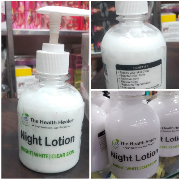 The Health Healer Night Lotion Bright White Clear Skin (240Ml) - Image 4