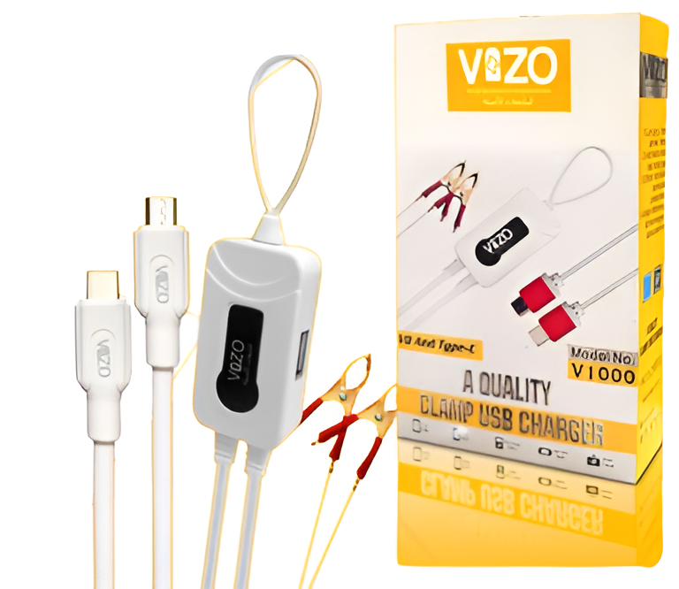 4 In-1 Charger V1000 Clamp Usb Charger - Image 2