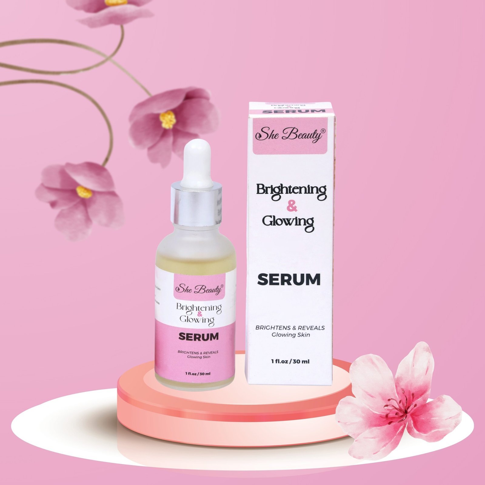 She Beauty Brightening &Amp; Glowing Serum 30Ml