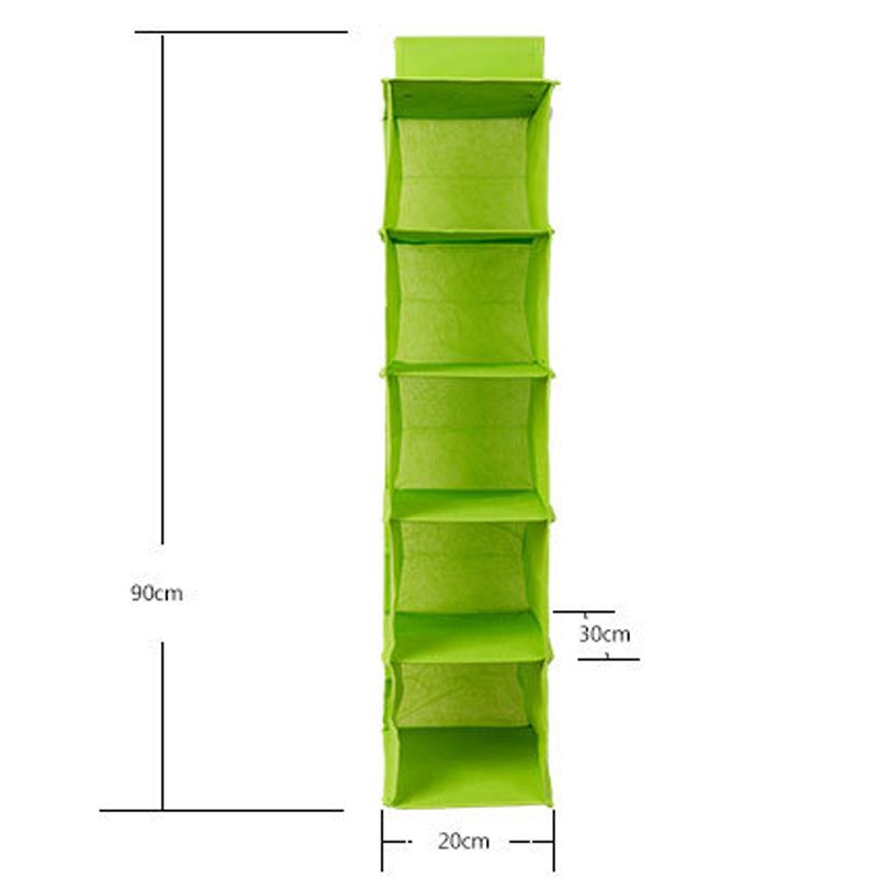 5 Shelf Clothes Hanging Organizers Pant Organizer Wardrobe Section... - Image 4