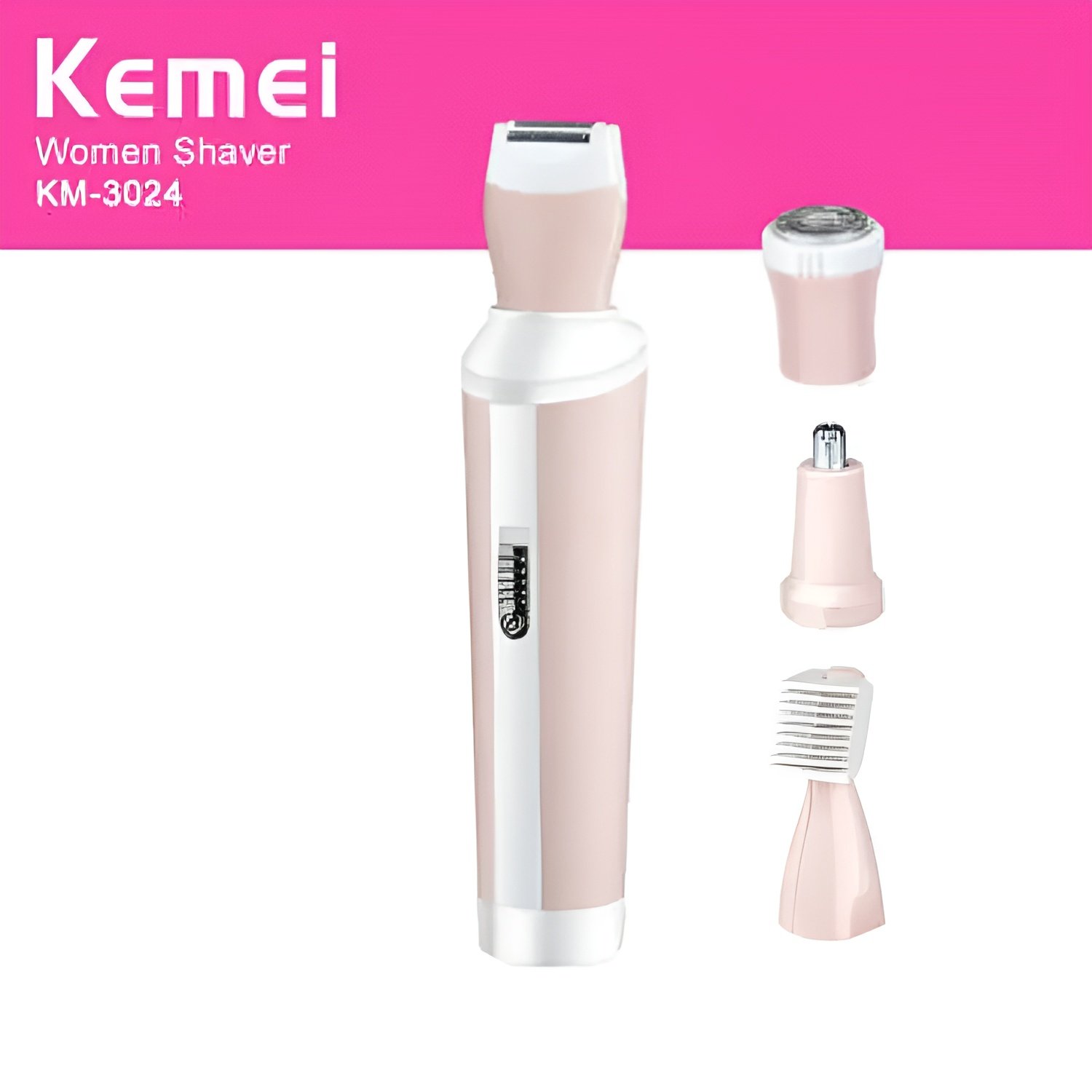 Kemei 4 In 1 Rechargeable Hair Remover Shaver Ladies Epilator -... - Image 3