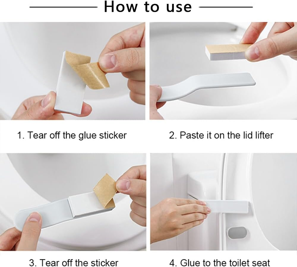 Pack Of 03 Toilet Seat Lifter Handle For Home, Office, Hotel... - Image 2