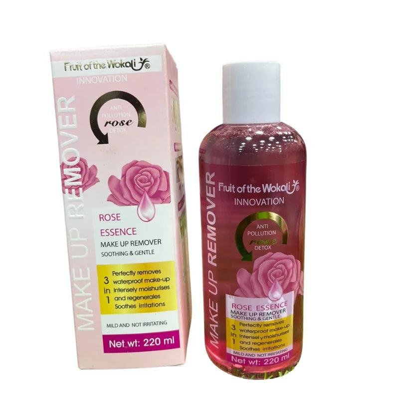 Wokali 3 In 1 Rose Essence Makeup Remover  220Ml