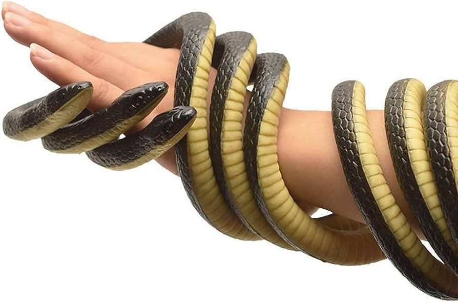 Realistic Rubber Snakes Long Fake Snake,Pranks Toy Snakes - Image 5