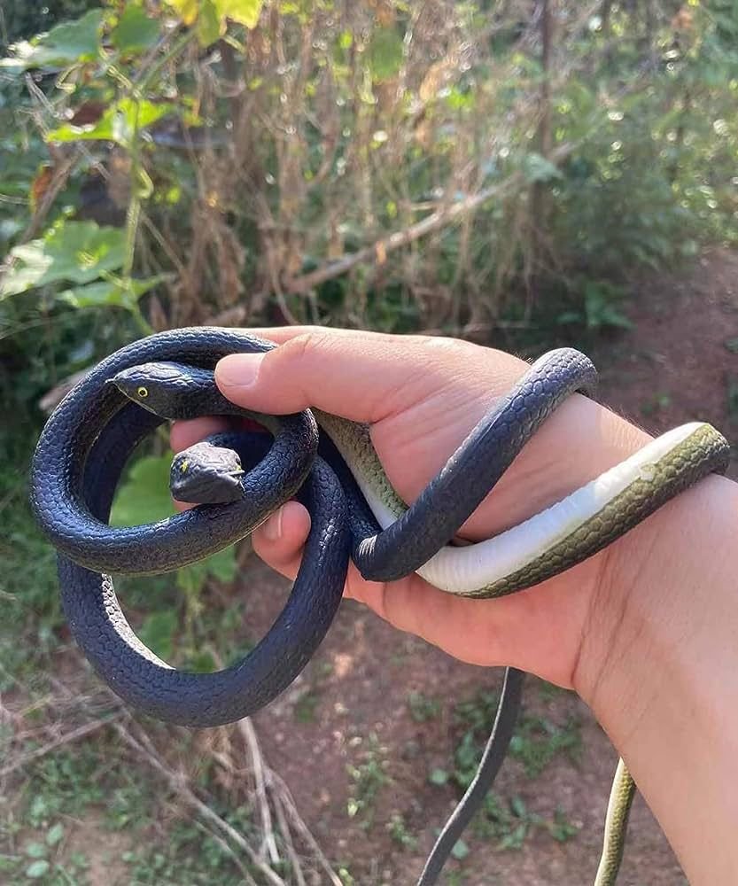 Realistic Rubber Snakes Long Fake Snake,Pranks Toy Snakes - Image 3