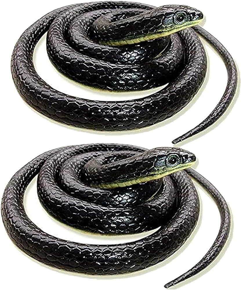 Realistic Rubber Snakes Long Fake Snake,Pranks Toy Snakes - Image 2
