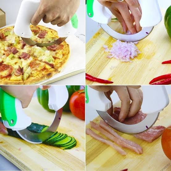 Circular Rolling Knife Stainless Steel, Universal Kitchen Knife,...