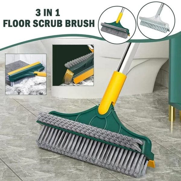 3 In 1 Floor Scrub Brush With Long Handle / Household Cleaning...