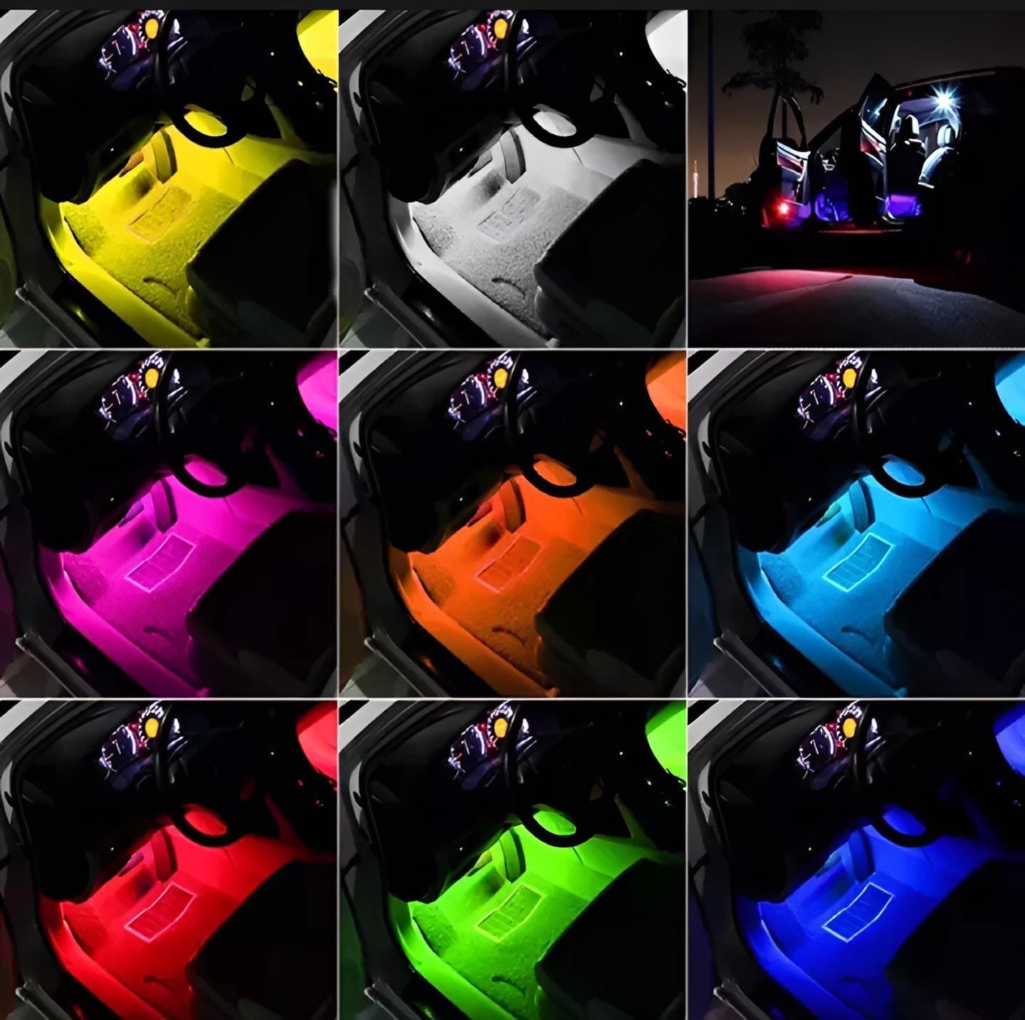 Interior Light Remote Control 36 Led Rgb Light Strip Without...