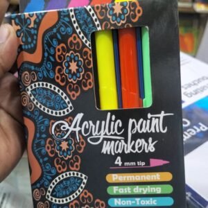 6 Pc Acrylic Marker Set
