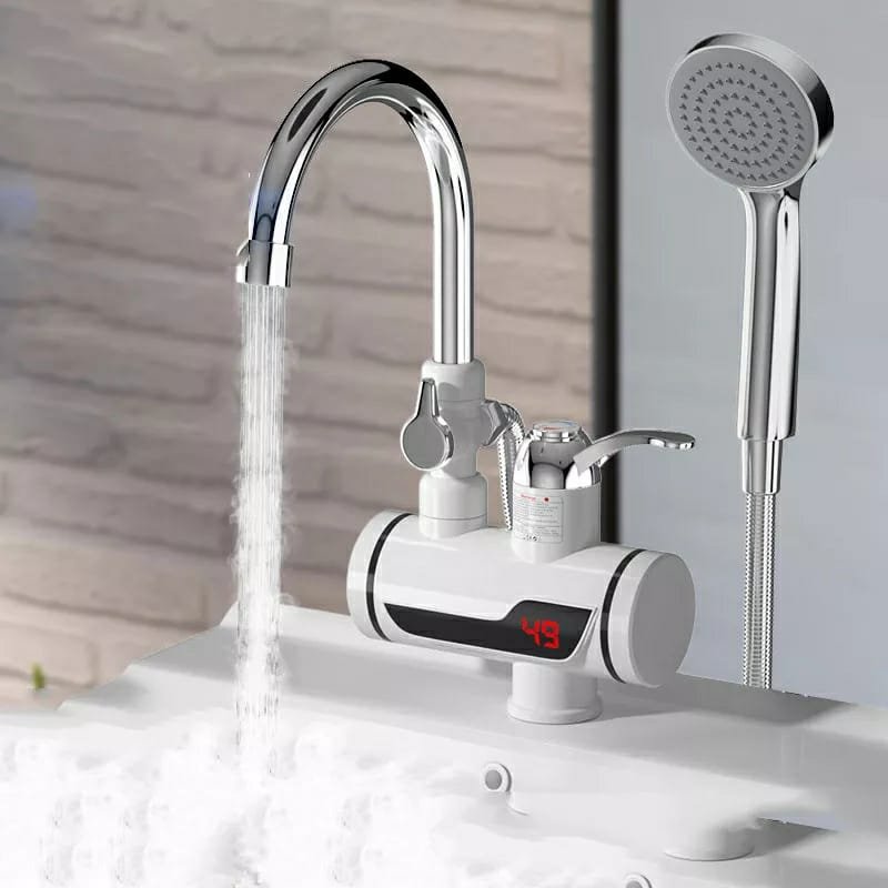 Electric Hot Water Heater Faucet Kitchen Instant Heating Tap Water... - Image 5