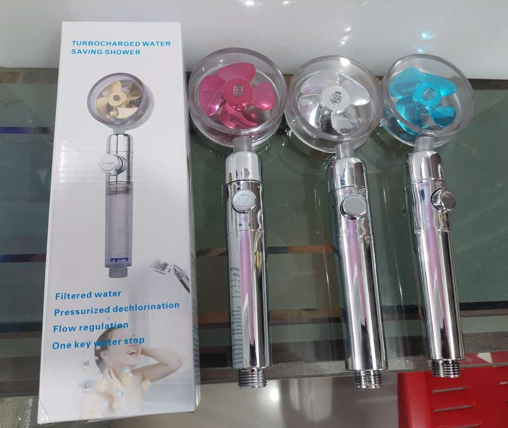 Pressurized Shower Head Turbine Shower Accessories One Piece Water... - Image 4