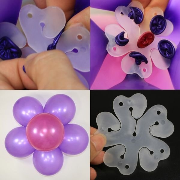 Pack Of 10Pcs Balloons Clip - Flower Stand Clip Holder For... - Image 3