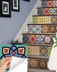 Tile Stickers Pack Of 12 Pieces For Home Decor For Walls Self...