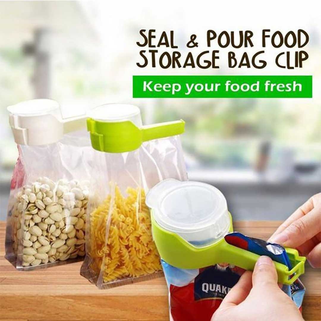 1 Bag Clips For Food,Bag Clips With Cap ,,Kitchen Food Storage And...