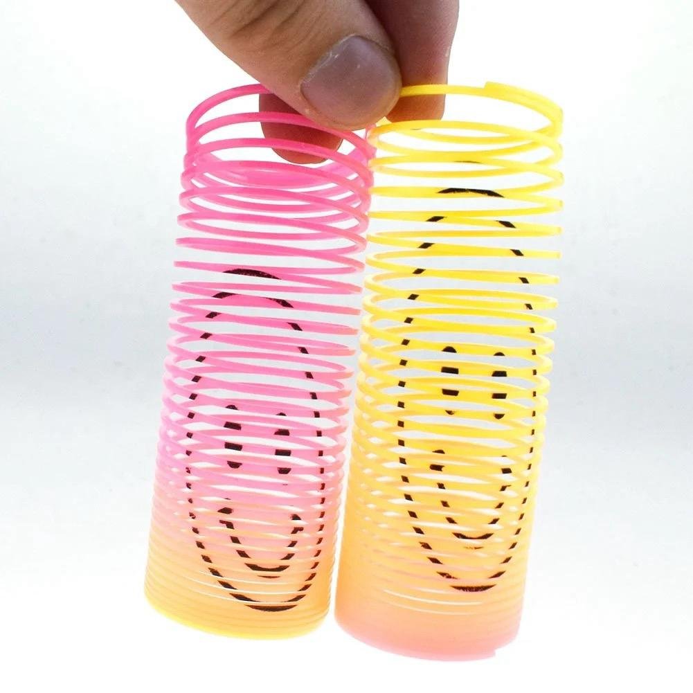 12Pcs Rainbow Smile Magic Springs Circle Toys For Children... - Image 3