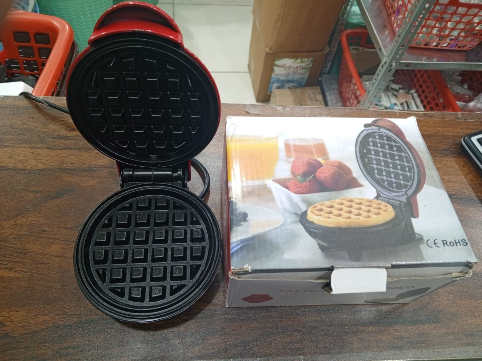 Mini Waffle Maker Breakfast Machine Non Stick Easy Clean (Random... - Image 5