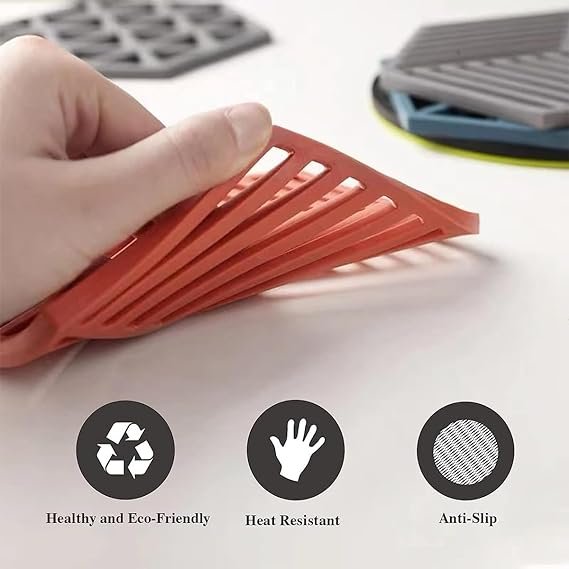 1Pcs Multifunction Heat Resistant Silicone Mat Drink Cup Coasters... - Image 3