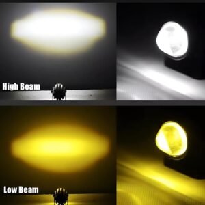 (2Pcs) New Mini Driving Fog Light For All Motorcycle, Cars,...