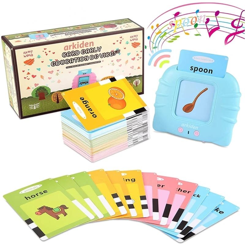 Audible Flash Cards Baby Reading Machine For Kids Early Learning...